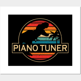 Piano Tuner Dinosaur Posters and Art